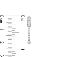 1/2 CT. T.W. Diamond Inside-Out Hoop Earrings in 10K White Gold