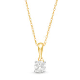 1/4 CT. Diamond Solitaire Pendant in 10K Gold