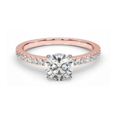 1-1/3 CT. T.W. Certified Lab-Grown Diamond Engagement Ring in 14K Rose Gold (F/SI2)