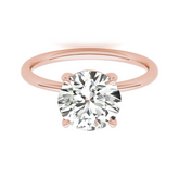 2-1/2 CT. T.W. Certified Lab-Grown Diamond Solitaire Hidden Halo Engagement Ring in 14K Rose Gold (F/VS2)