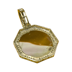 2.0 CT. T.W. Diamond Hexagon Memory Pendant in 10K Yellow Gold