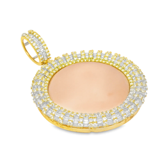 4.0 CT. T.W. Diamond Round Memory Pendant in 10K Yellow Gold