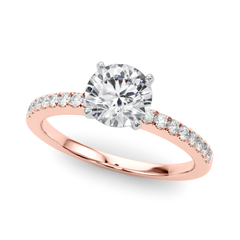 1-1/3 CT. T.W. Certified Lab-Grown Diamond Engagement Ring in 14K Rose Gold (F/SI2)