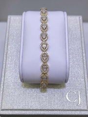 10kt Yellow Gold with 2.89ctw Natural Diamonds Bracelet