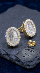 10kt Yellow Gold with 0.35ctw Natural Diamonds Earrings