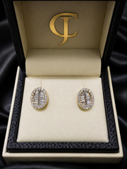 10kt Yellow Gold with 0.35ctw Natural Diamonds Earrings
