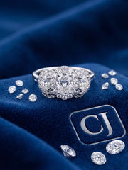 14kt Yellow Gold with total 3.18ctw Lab Grown Diamonds, 1.00ctw Oval cut Centre Diamond.