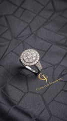 14kt White Gold with 1.48ctw Natural Diamonds Ring