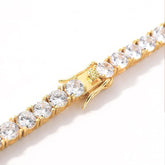 2.40 ctw 10K Yellow Gold Diamond Clover Bracelet
