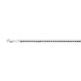 10K 5MM WHITE GOLD SOLID MIAMI CUBAN 16" CHAIN NECKLACE (AVAILABLE IN LENGTHS 7" - 30")