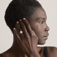 2-3/4 CT. T.W. Certified Oval Lab-Grown Diamond Hidden Frame Engagement Ring in 14K Gold (F/VS2)