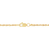 2.4mm Rope Chain Necklace in Semi-Solid 14K Gold - 18"