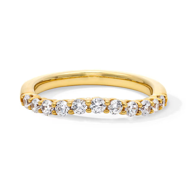 1/2 CT. T.W. Certified Lab-Grown Diamond Contour Band in 14K Gold (F/VS2)