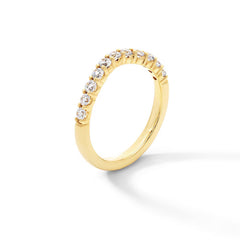 1/2 CT. T.W. Certified Lab-Grown Diamond Contour Band in 14K Gold (F/VS2)