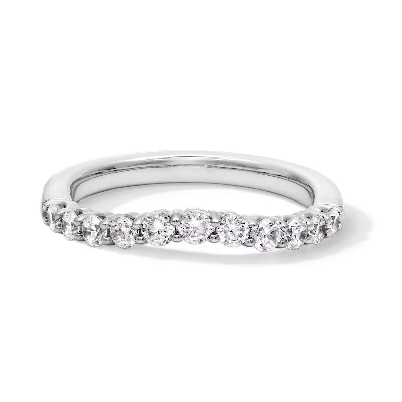 1/2 CT. T.W. Certified Lab-Grown Diamond Contour Band in 14K Gold (F/VS2)