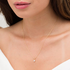 1/4 CT. Diamond Solitaire Pendant in 10K Gold