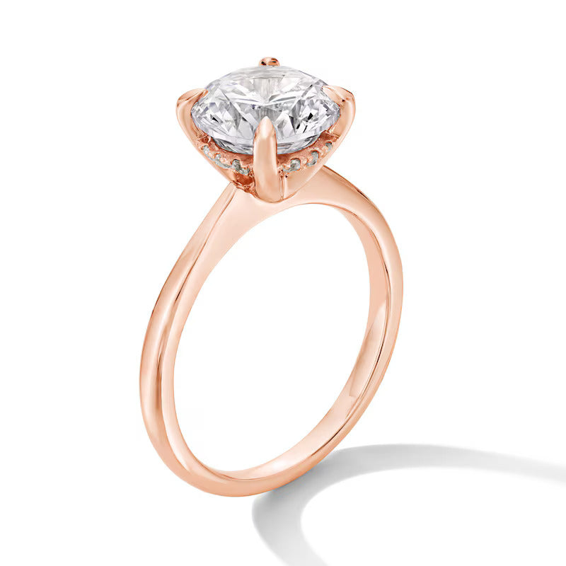 2-1/2 CT. T.W. Certified Lab-Grown Diamond Solitaire Hidden Halo Engagement Ring in 14K Gold (F/VS2)