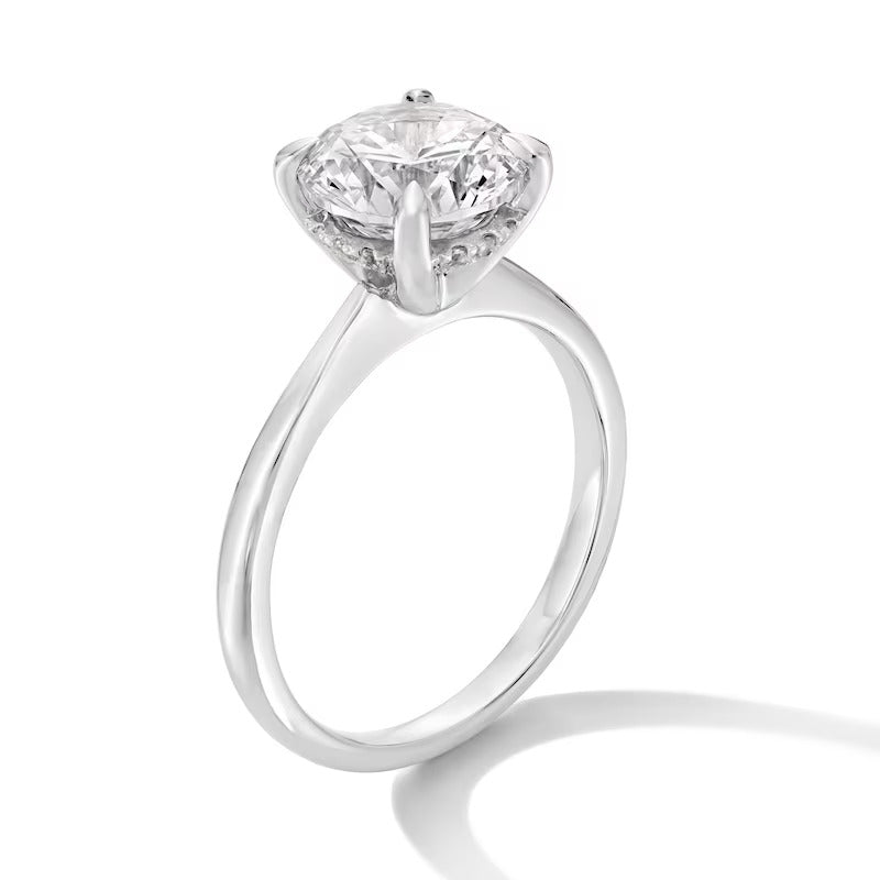 2-1/2 CT. T.W. Certified Lab-Grown Diamond Solitaire Hidden Halo Engagement Ring in 14K Gold (F/VS2)