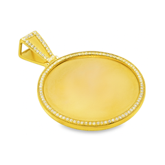 1.0 CT. T.W. Diamond Round Memory Pendant in 10K Yellow Gold