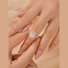 4-1/4 CT. T.W. Radiant-Cut Certified Lab-Grown Diamond Engagement Ring in 14K Gold (F/VS2)