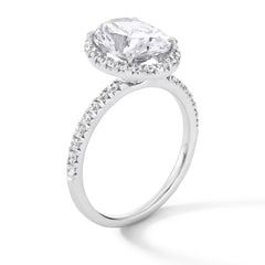 3-1/2 CT. T.W. Oval Certified Lab-Grown Diamond Frame Engagement Ring in 14K Gold (F/VS2)