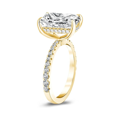 4-1/4 CT. T.W. Radiant-Cut Certified Lab-Grown Diamond Engagement Ring in 14K Gold (F/VS2)