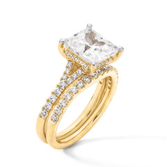 4-1/2 CT. T.W. Princess-Cut Certified Lab-Grown Diamond Split Shank Engagement Ring in 14K Gold (F/SI2)