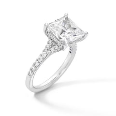 4-1/2 CT. T.W. Princess-Cut Certified Lab-Grown Diamond Split Shank Engagement Ring in 14K Gold (F/SI2)