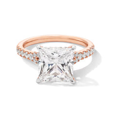4-1/2 CT. T.W. Princess-Cut Certified Lab-Grown Diamond Split Shank Engagement Ring in 14K Gold (F/SI2)