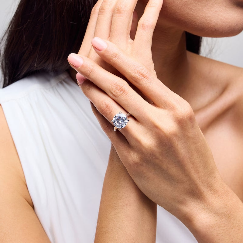 5-1/4 CT. T.W. Certified Lab-Grown Diamond Solitaire Engagement Ring in 14K White Gold (F/VS2)