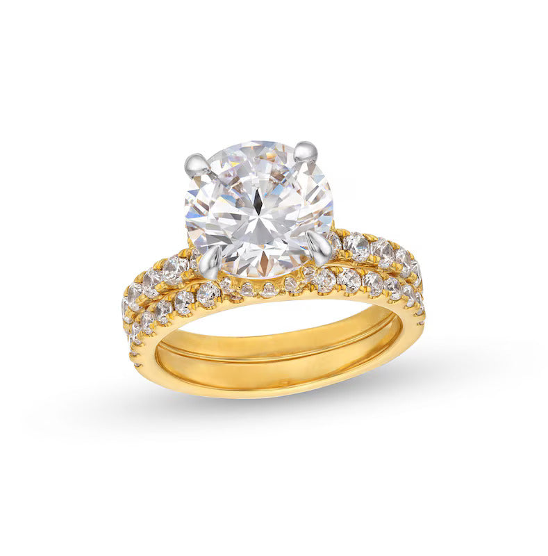 5-1/4 CT. T.W. Certified Lab-Grown Diamond Bridal Set in 14K Gold (I/SI2)