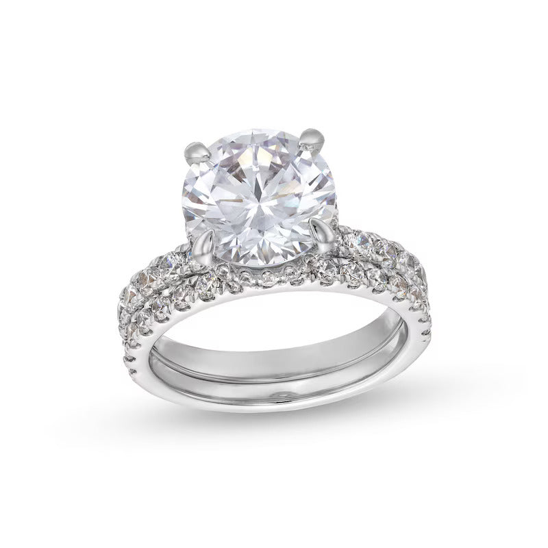 5-1/4 CT. T.W. Certified Lab-Grown Diamond Bridal Set in 14K Gold (I/SI2)