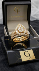 14Kt Yellow Gold with 1.88ctw Natural Diamonds Ring & Band (Bridal Set)
