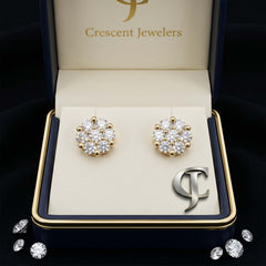 10kt Yellow Gold with 1.80ctw Natural Diamonds Earrings