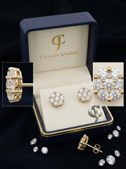 10kt Yellow Gold with 1.80ctw Natural Diamonds Earrings