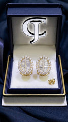 10kt Yellow Gold with 0.35ctw Natural Diamonds Earrings