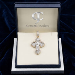 10kt Yellow Gold with 2.48ctw Natural Diamonds Pendant