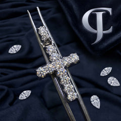 10kt White Gold with 1.25ctw Natural Diamonds Pendant