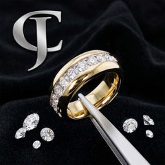 10kt Yellow Gold with 0.96ctw Natural Diamond Wedding Band