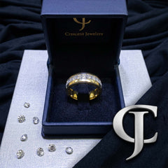 10kt Yellow Gold with 0.96ctw Natural Diamond Wedding Band
