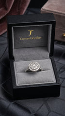 14kt White Gold with 1.48ctw Natural Diamonds Ring