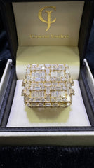 10kt Yellow Gold with 5.00ctw Natural Diamonds Ring (Men’s)