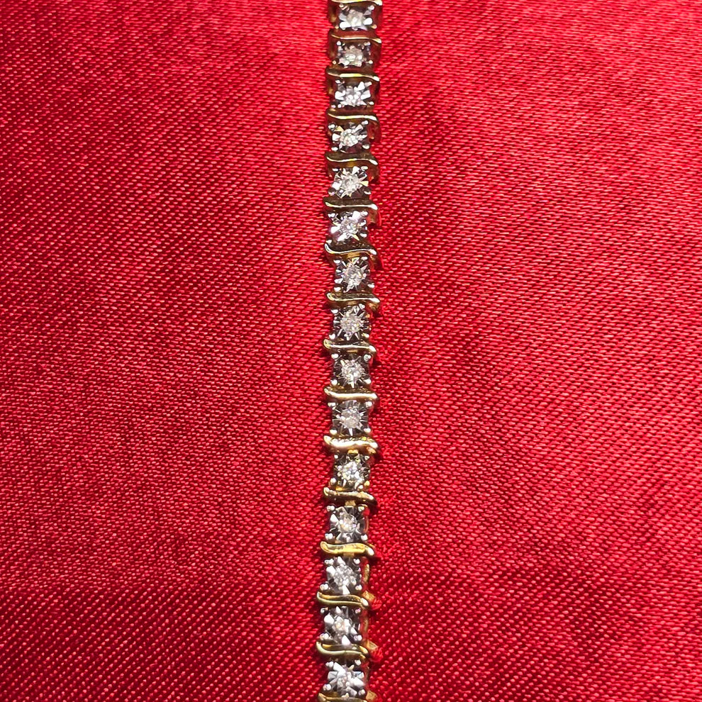 Diamond Bracelet 1.00 ctw 10K Yellow Gold