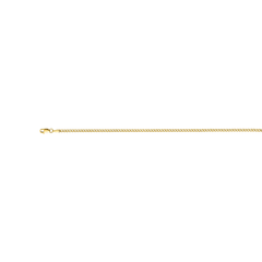 10k 2.5mm Yellow Gold Semi-Solid Curb Link Chain (AVAILABLE IN LENGTHS 16" - 24")