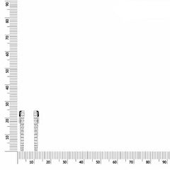 ctw 10K White Gold Diamond Endless Hoop Earrings 1.00